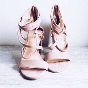 Pink Suede High Heels